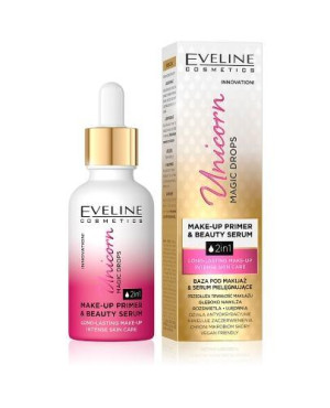 EVELINE Unicorn Magic Drops Pielęgnująca baza pod makijaż, 30 ml