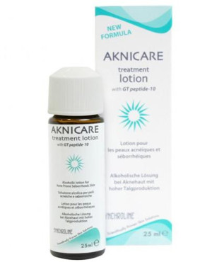 SYNCHROLINE AKNICARE Lotion Płyn przeciwtrądzikowy z gąbką samosterylizującą, 25 ml