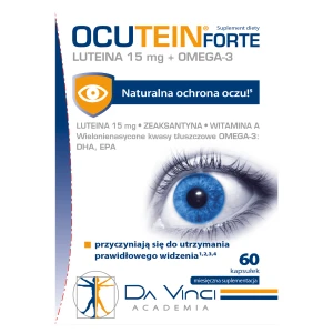 Ocutein Forte Luteina 15mg + Omega-3, 60 kapsułek