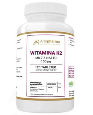 Altopharma Witamina K2 MK-7 z natto 100 µg - 120 tabletek