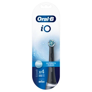 Oral-B iO Ultimate Clean Black Końcówki do szczoteczki elektrycznej, 4 sztuki