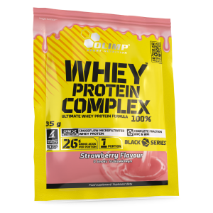 Olimp, Whey Protein Complex 100% truskawka, proszek, 35 g
