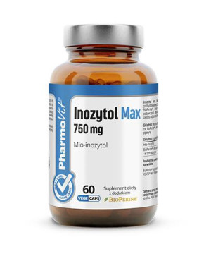 PharmoVit Inozytol Max 750 mg Mio-inozytol, 60 kaps., cena, opinie, właściwości