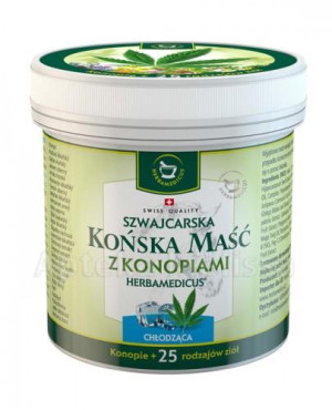 HERBAMEDICUS Końska maść z konopiami chłodząca - 250 ml
