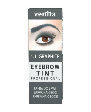 Venita, profesjonalna henna do brwi w proszku, 1.1 Grafit, 13 g