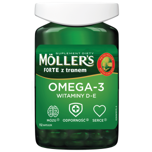 Moller's Forte z tranem, kapsułki, 112 sztuk