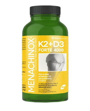 Menachinox K2+D3 Forte 4000, kapsułki, 90 sztuk