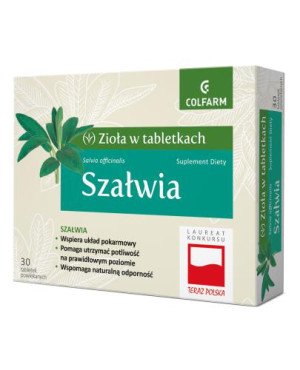 Colfarm Szałwia, tabletki, 30 sztuk