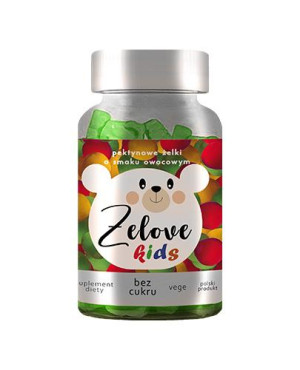 ŻELOVE Kids, Żelki pektynowe bez cukru i syropu glukozowego, 60 sztuk