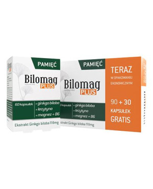 Bilomag Plus, kapsułki , 90 sztuk + 30 sztuk