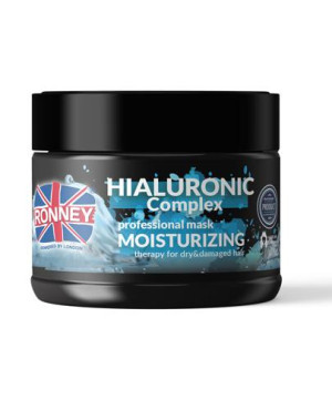 Ronney Professional Mask Hialuronic Complex Moinsturizing Maska nawilżająca do włosów suchych i zniszczonych, 300 ml