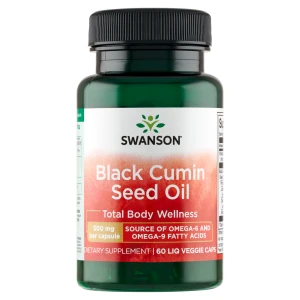 SWANSON Olej z nasion czarnego kminu 500 mg, kapsułki, 60 sztuk