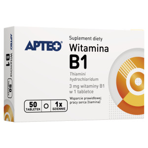 APTEO Witamina B1 - 50 tabl. - cena, opinie, właściwości