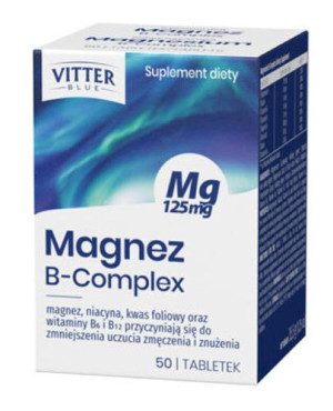 Vitter Blue Magnez B-Complex, 50 tabletek