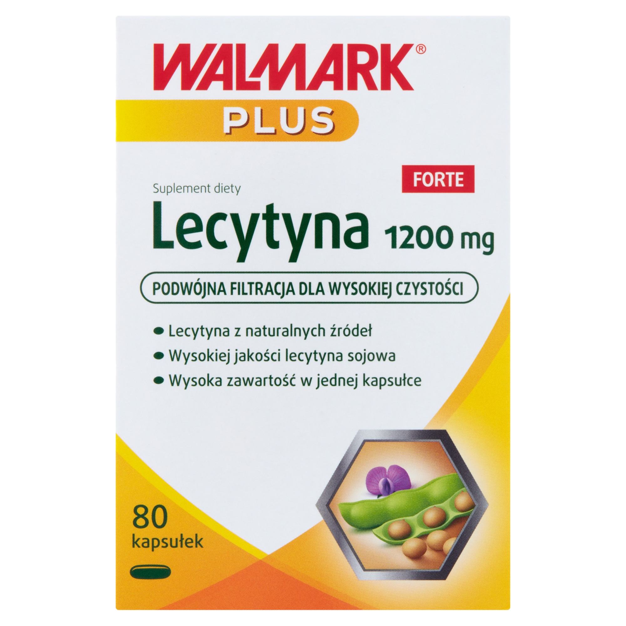 WALMARK PLUS Plus Lecytyna Forte 1200 mg, 80 kapsułek