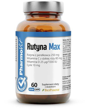 PharmoVit Rutyna Max - 60 kaps. - cena, opinie, stosowanie