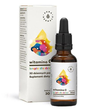 AURA HERBALS Witamina C krople dla dzieci - 30 ml