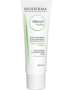 Bioderma Sebium Hydra, krem nawilżający do cery tłustej, 40 ml