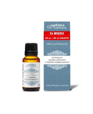 OPTIMA NATURA Naturalny olejek eteryczny z drzewa herbacianego, 10 ml + 10 ml