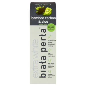 BIAŁA PERŁA EXTRA WHITE Pasta do zębów Bamboo carbon & aloe - 75 ml - cena, stosowanie, opinie