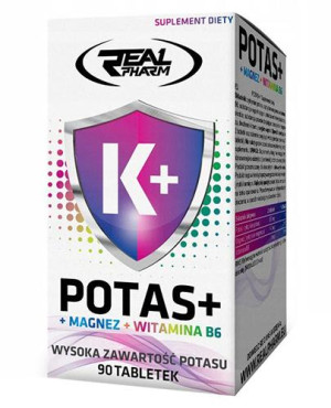 Real Pharm Potas + Magnez + B6 - 90 tabl.- cena, opinie, dawkowanie
