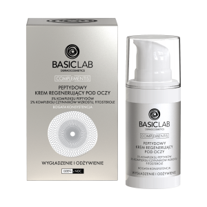 Basiclab, Peptydowy krem regenerujący pod oczy bogata konsystencja, 15 ml