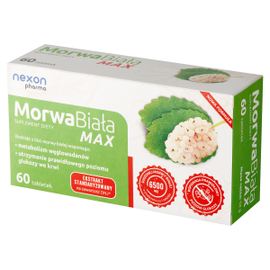 Morwa Biała Max, tabletki, 60 sztuk