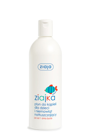 Ziaja Ziajka, płyn do kąpieli dla dzieci i niemowląt natłuszczający od urodzenia, 370 ml