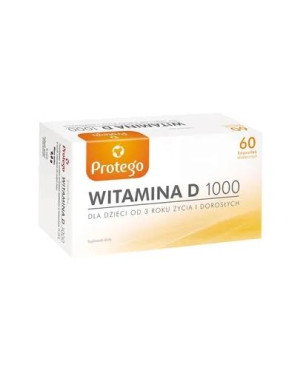 Protego, Witamina D 1000, kapsułki, 60 sztuk