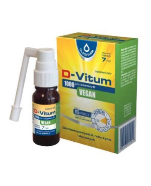 D-Vitum 1000 j.m. Vegan witamina D aerozol, 7 ml