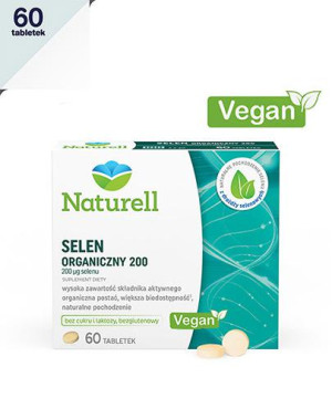 Naturell Selen Organiczny 200, tabletki, 60 sztuk