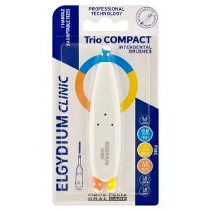 ELGYDIUM Clinic Trio Compact (ISO 1/2/3), szczoteczki międzyzębowe