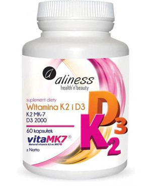 Aliness Witamina K2 i D3 60 kapsułek