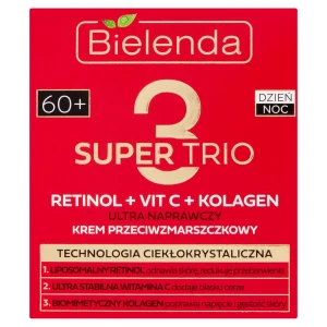 Bielenda Super Trio, Krem przeciwzmarszczkowy ultra naprawczy na dzień/noc 60+, 50 ml