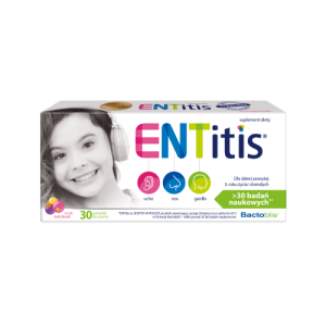 ENTitis pastylki do ssania smak tutti frutti, 30 pastylek do ssania