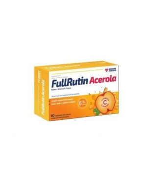 Rodzina Zdrowia, Fullrutin Acerola smak pomarańczowy, tabletki do ssania, 60 sztuk