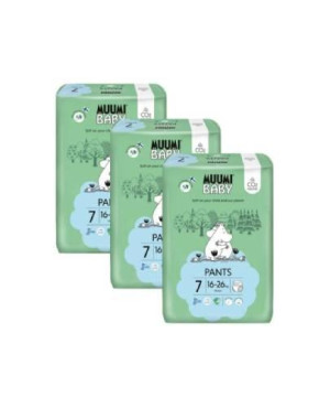Muumi Baby Pants pieluchomajtki 7 XL 16-26 kg, 102 sztuki