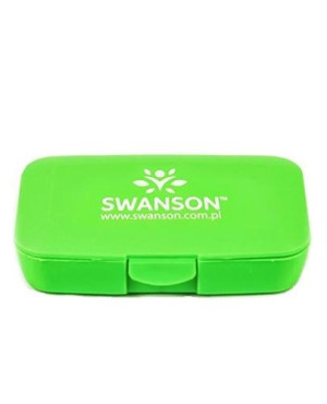 SWANSON Pill Box - Kasetka na tabletki (zielona) - 1 szt