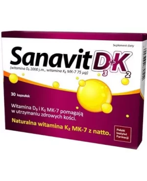 SanaVit D3 + K2 30 kapsułek