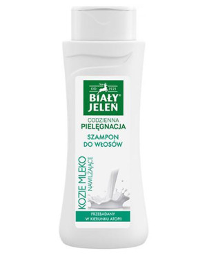 BIAŁY JELEŃ Hipoalergiczny szampon nawilżający kozie mleko - 300 ml