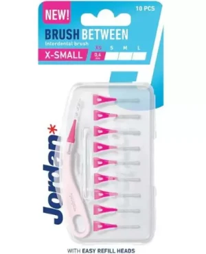 Jordan Brush Between szczoteczki do czyszczenia przestrzeni międzyzębowych XSmall 10 sztuk