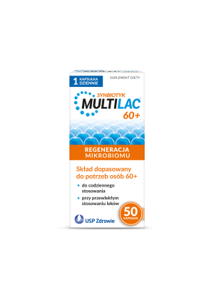 Multilac 60+ Synbiotyk, kapsułki, 50 sztuk