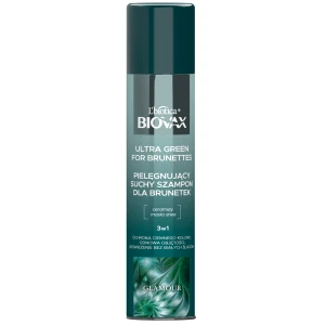 L'biotica Biovax Glamour Ultra Green for Brunettes suchy szampon, 200 ml