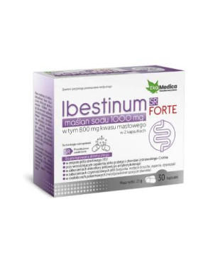 Ekamedica, Maślan sodu 1000 mg Ibestinum Forte SR, 30 kapsułek
