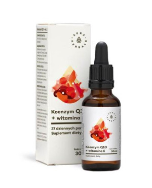 AURA HERBALS Koenzym Q10 + witamina E - 30 ml - cena, dawkowanie