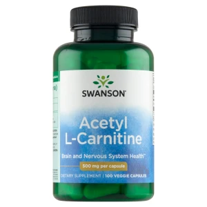 SWANSON Acetyl L-karnityny 500 mg - 100 kaps.