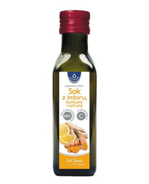 OLEOFARM Sok z imbiru, kurkumy i cytryny z witaminą C, 100 ml