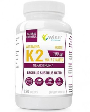 Wish Witamina K2 Forte - 120 tabl. - cena, opinie, dawkowanie