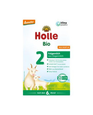 HOLLE Mleko następne 2 BIO dla niemowląt na bazie mleka koziego powyżej 6. miesiąca, 400 g