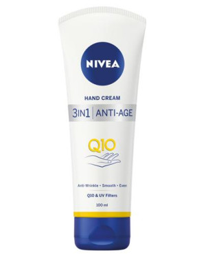 Nivea Anti-Age Przeciwzmarszczkowy krem do rąk 3w1 z kompleksem Q10, 100 ml